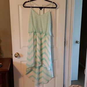 Halter style high-low dress